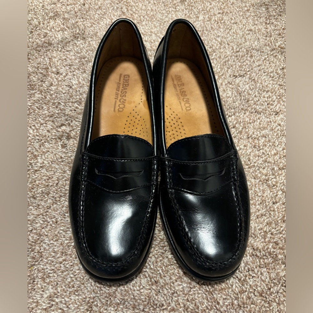 G.H. Bass Black Loafers